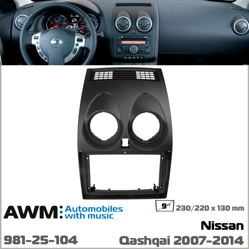 Adapter frame for Nissan Qashqai AWM 981-25-104