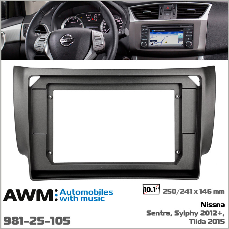 Adapter frame for Nissan Sentra, Tiida AWM 981-25-105