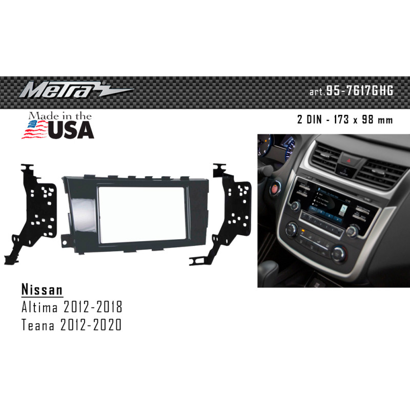 Adapter frame for Nissan Teana, Altima Metra 95-7617GHG