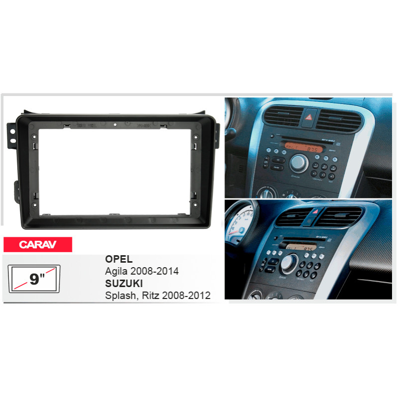 Adapter frame for Opel Agila, Suzuki Splash Carav 22-370
