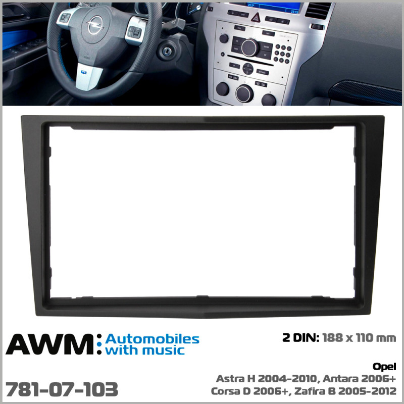 Adapter frame for Opel Astra, Antara, Corsa, Zafira AWM 781-07-103