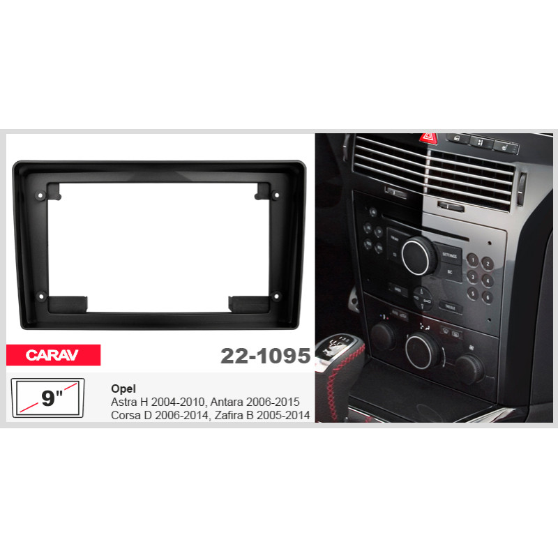 Adapter frame for Opel Astra, Antara, Corsa, Zafira Carav 22-1095