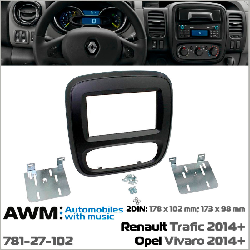 Adapter frame for Opel Vivaro, Renault Trafic, Nissan NV300 AWM 781-27-102