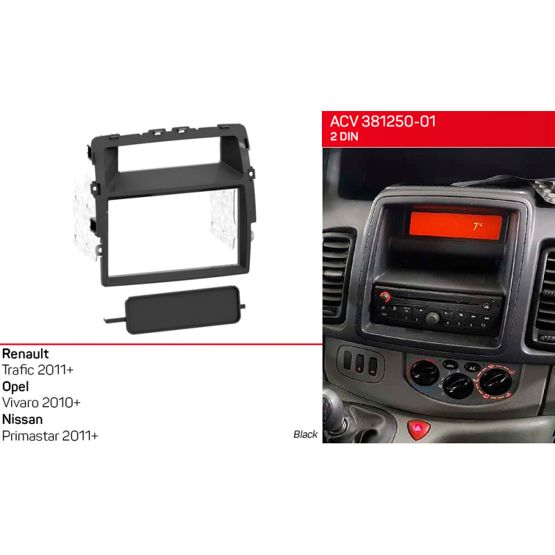 Adapter frame for Opel Vivaro, Renault Trafic, Nissan Primastar ACV 381250-01