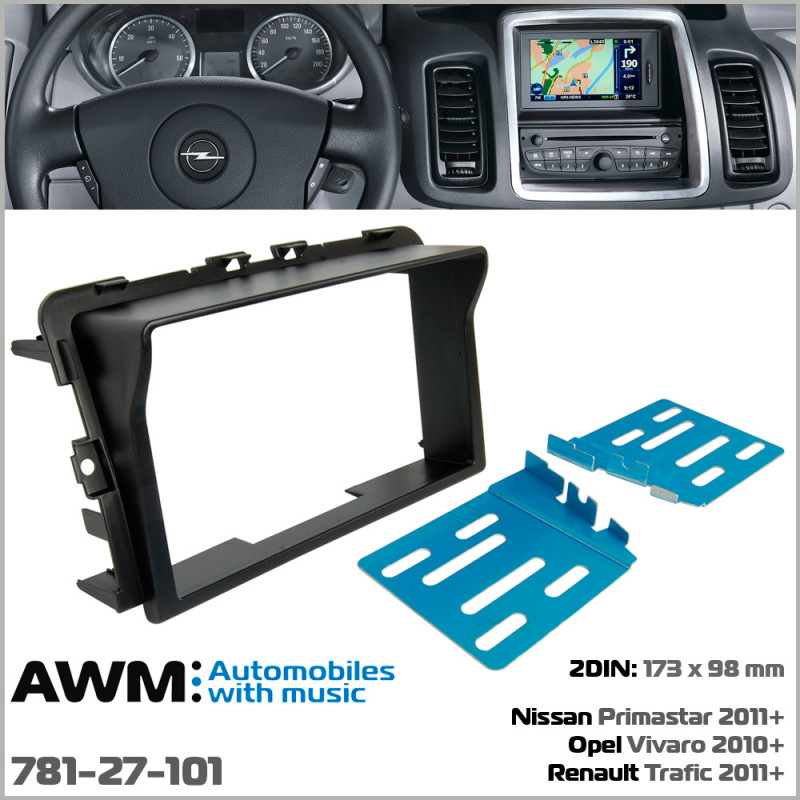 Adapter frame for Opel Vivaro, Renault Trafic, Nissan Primastar AWM 781-27-101