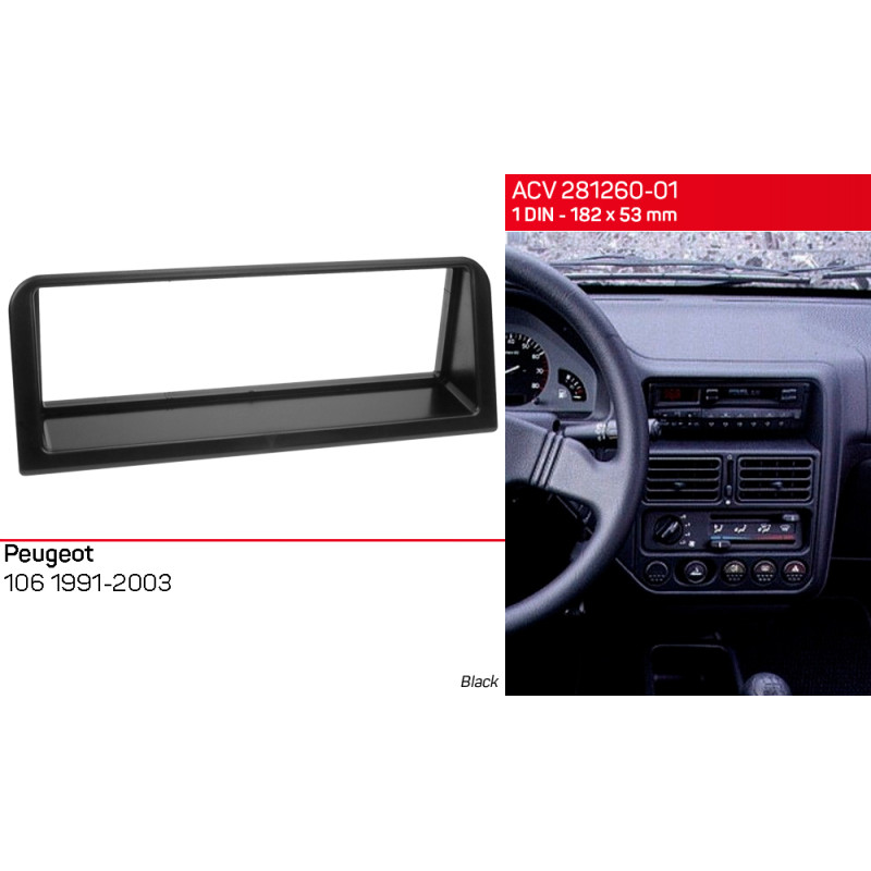 Ramka przejściowa do Peugeot 106 (kod ACV 281040-01)