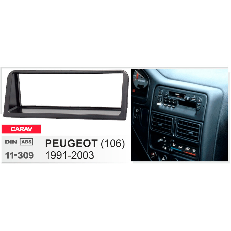 Adapter frame for Peugeot 106 Carav 11-309
