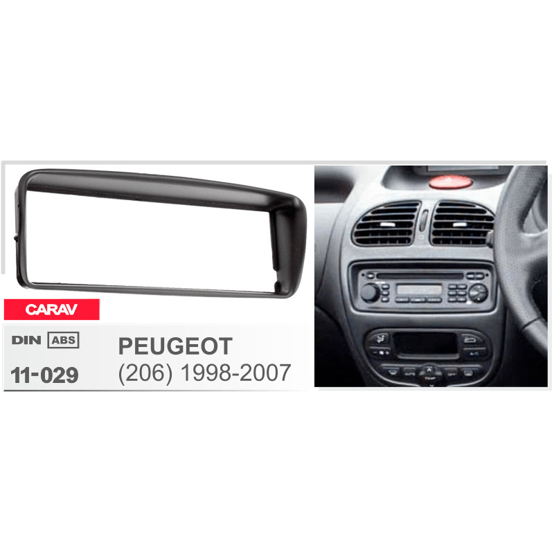 Přechodový rámeček pro Peugeot 206 Carav (11-029)