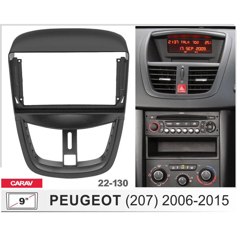 Adapter frame for Peugeot 207 Carav 22-130