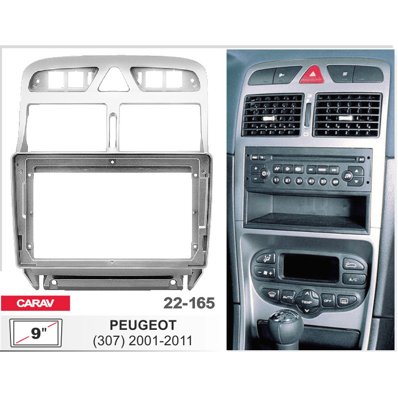 Adapter frame for Peugeot 307 Carav 22-165