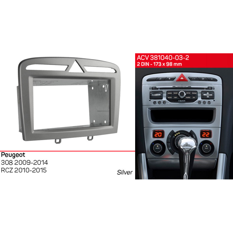 Adapter frame for Peugeot 308, RCZ ACV 381040-03-2