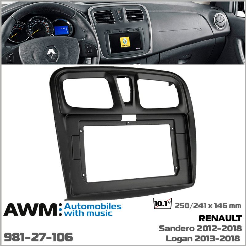 Adapter frame for Renault Dacia Logan, Sandero AWM 981-27-106