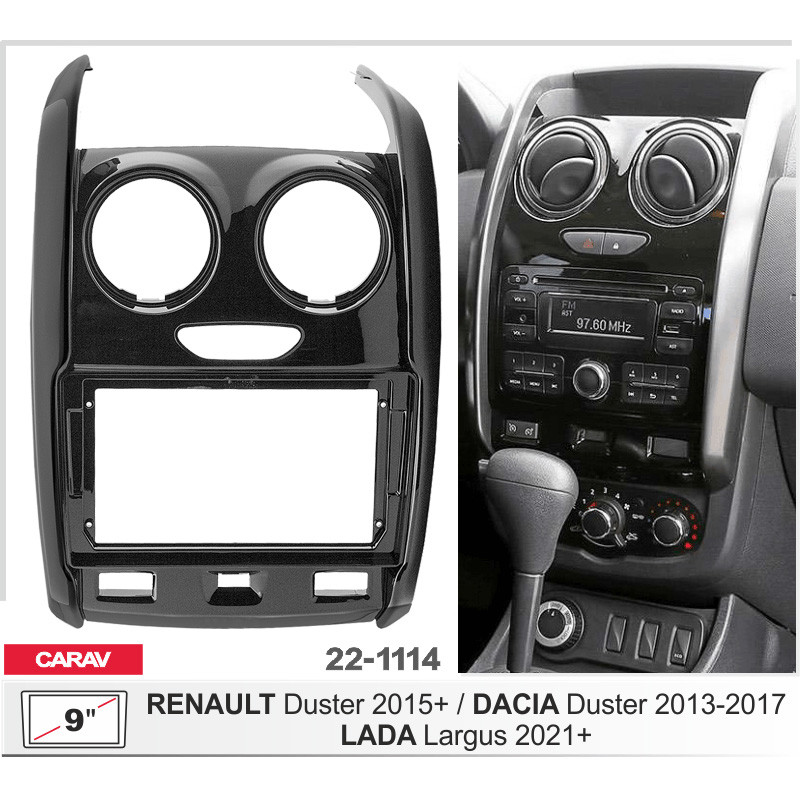 Přechodová ráma pro Renault Duster, Dacia Duster, AWM Carav 22-1114