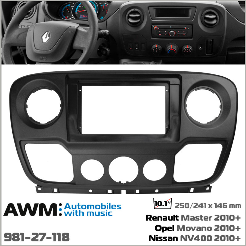 Adapter frame for Renault Master, Opel Movano, Nissan NV400 AWM 981-27-118