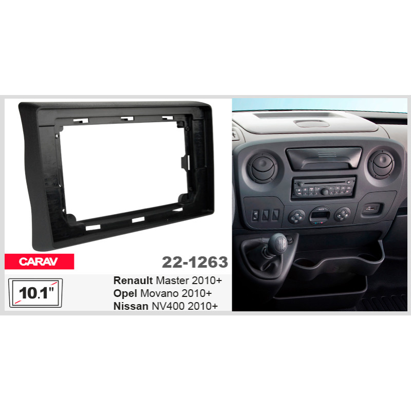 Adapter frame for Renault Master, Opel Movano, Nissan NV400 Carav 22-1263