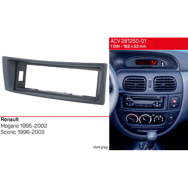 Adapter frame for Renault Megane, Scenic ACV 281250-01