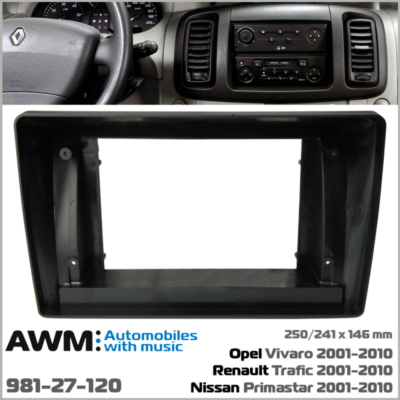 Adapter frame for Renault Trafic, Opel  Vivaro, Nissan Primastar AWM 981-27-120