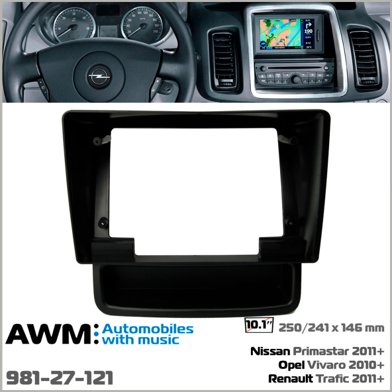 Adapter frame for Renault Trafic, Opel  Vivaro, Nissan Primastar AWM 981-27-121