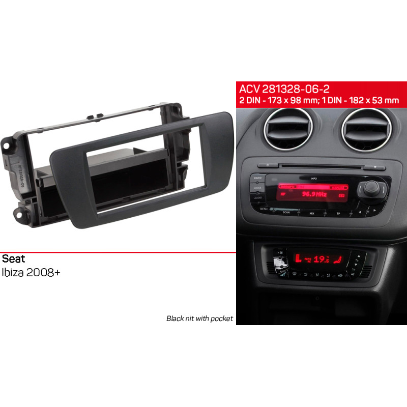 Adapter frame for Seat Ibiza ACV 281328-06-2