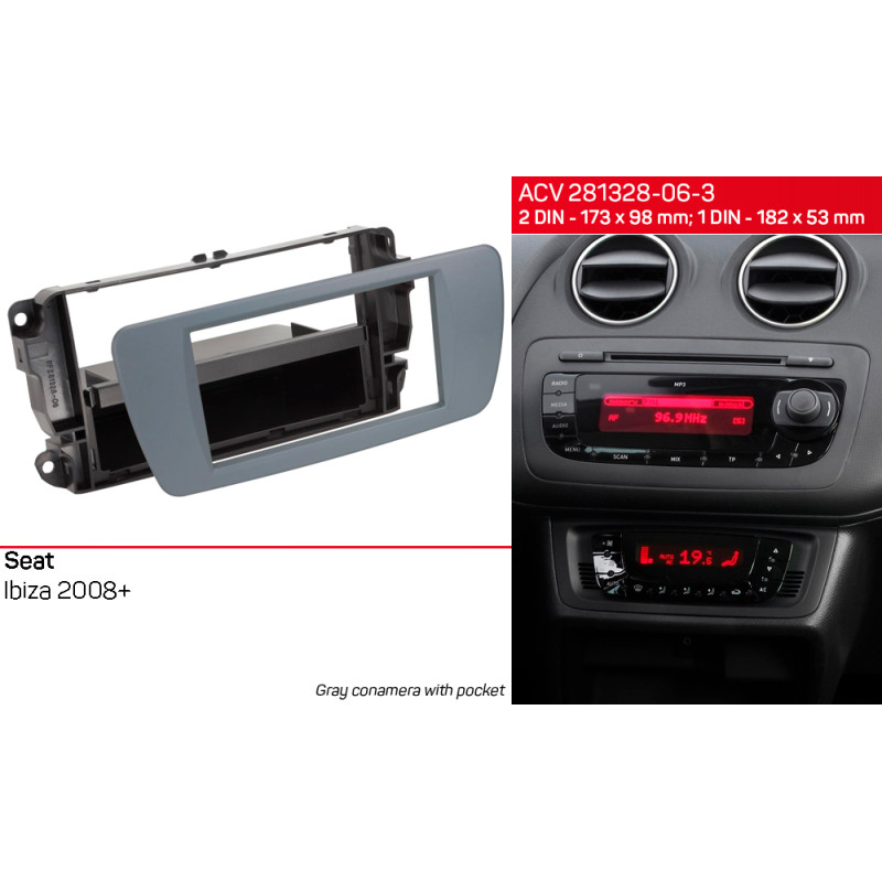 Adapter frame for Seat Ibiza ACV 281328-06-3