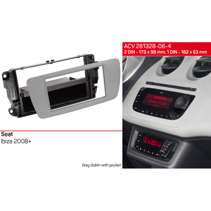 Adapter frame for Seat Ibiza ACV 281328-06-4