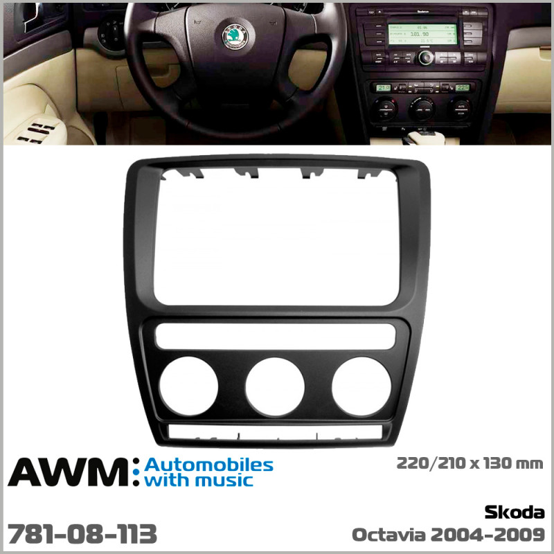 Adapter frame for Skoda Octavia AWM 781-08-113