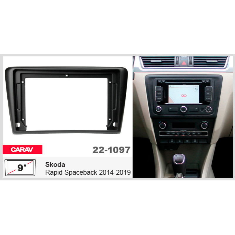 Adapter frame for Skoda Rapid Spaceback Carav 22-1097