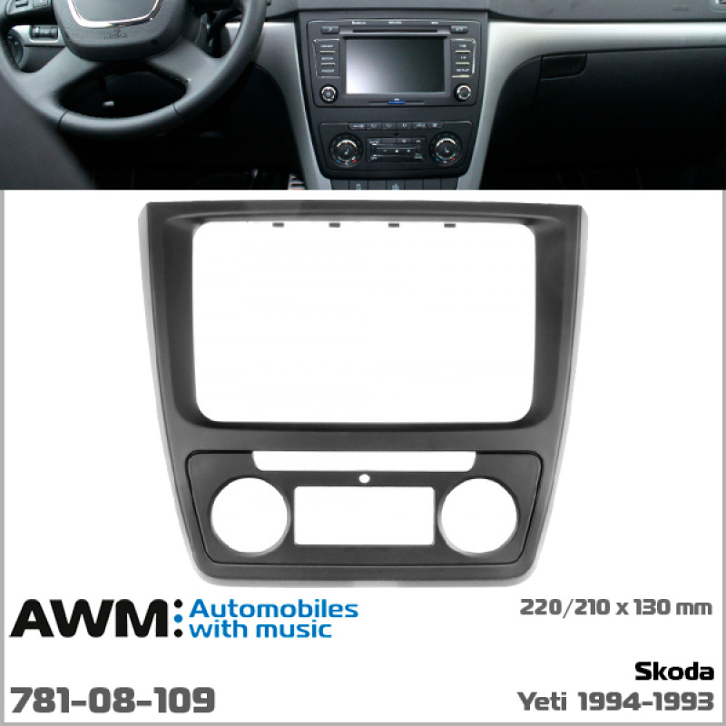 Adapter frame for Skoda Yeti AWM 781-08-109