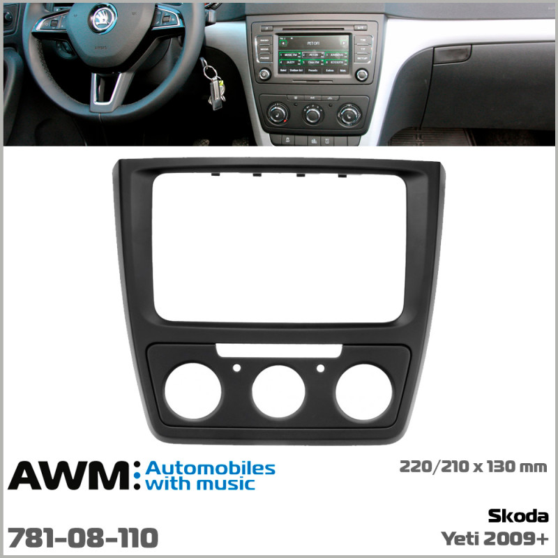 Adapter frame for Skoda Yeti AWM 781-08-110