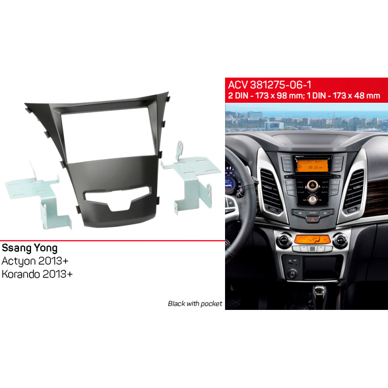 Adapter frame for SsangYong Actyon, Korando ACV 381275-06-1