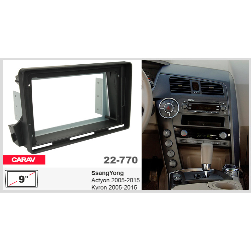 Adapter frame for SsangYong Actyon, Kyron Carav 22-770