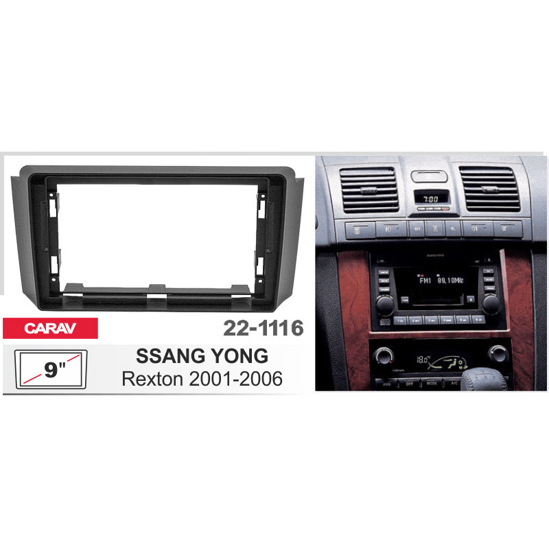 Adapter frame for SsangYong Rexton Carav 22-1116