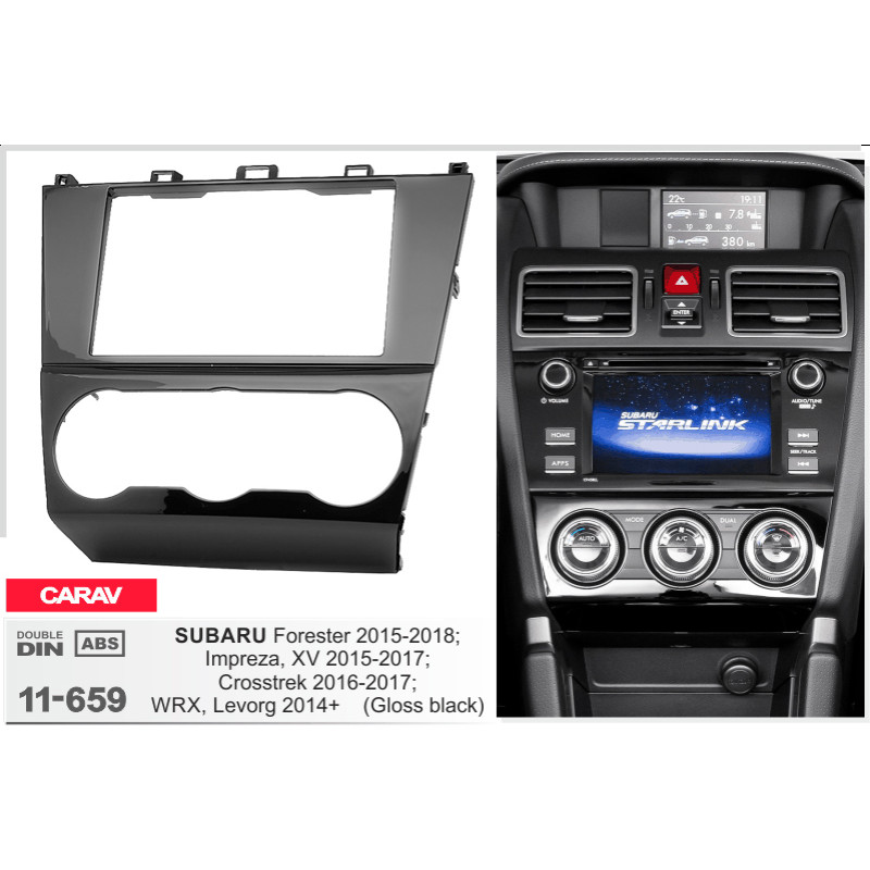 Adapter frame for Subaru Forester, Impreza, Levorg, WRX, Crosstrek, XV Carav 11-659