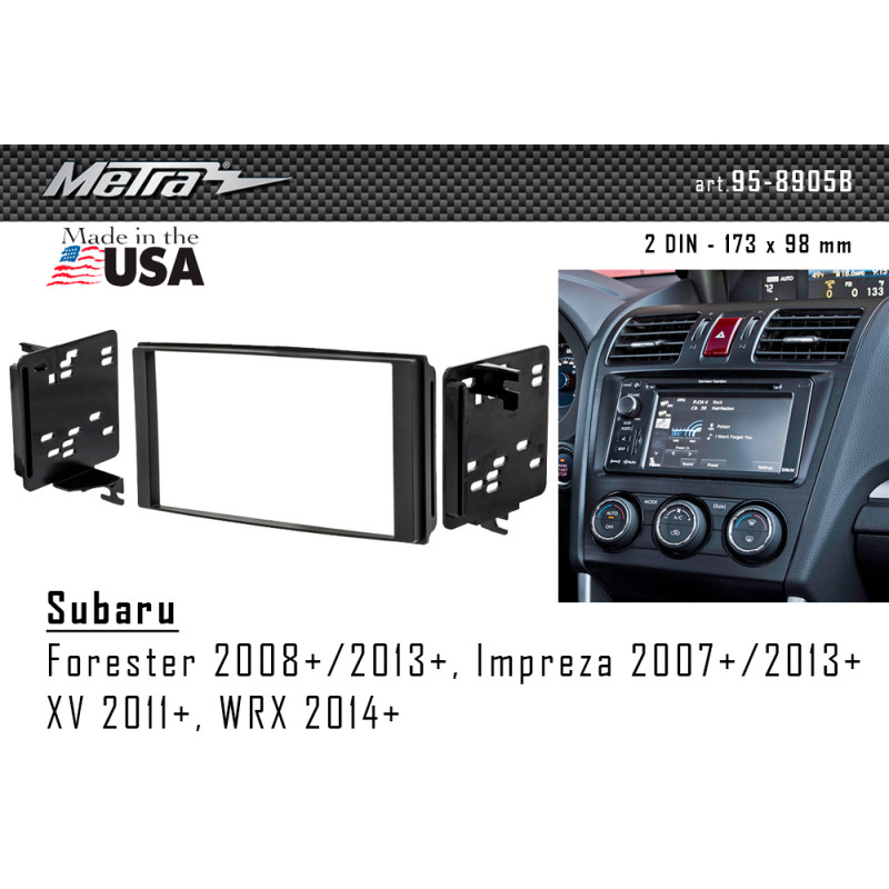 Adapter frame for Subaru Forester, Impreza, XV, WRX Metra 95-8905B