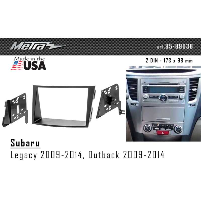 Adapter frame for Subaru Legacy, Outback Metra 95-8903B
