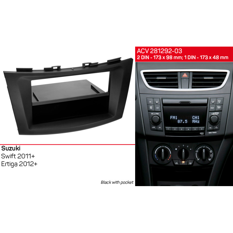Adapter frame for Suzuki Swift, Ertiga ACV 281292-03