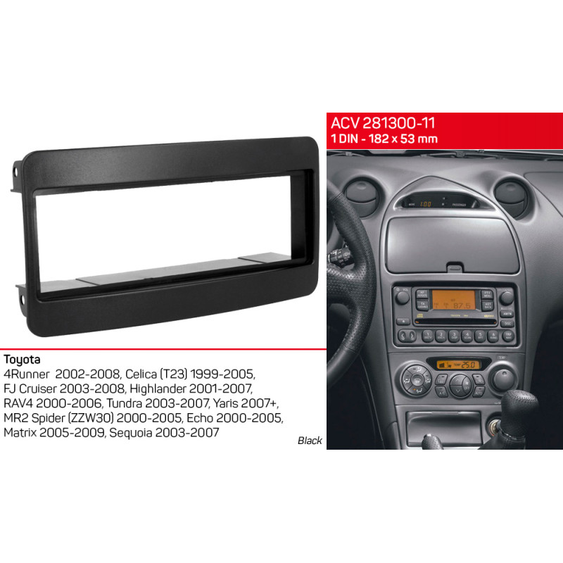 Ramka przejściowa do Toyoty 1 DIN ACV 281300-11