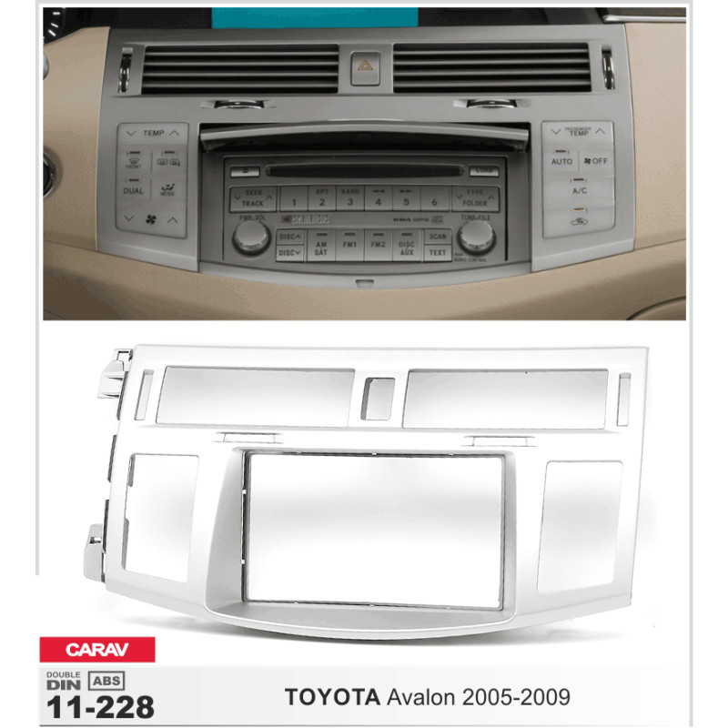 Estructura de transición para Toyota Avalon/Caraván (modelos 2011-2022).