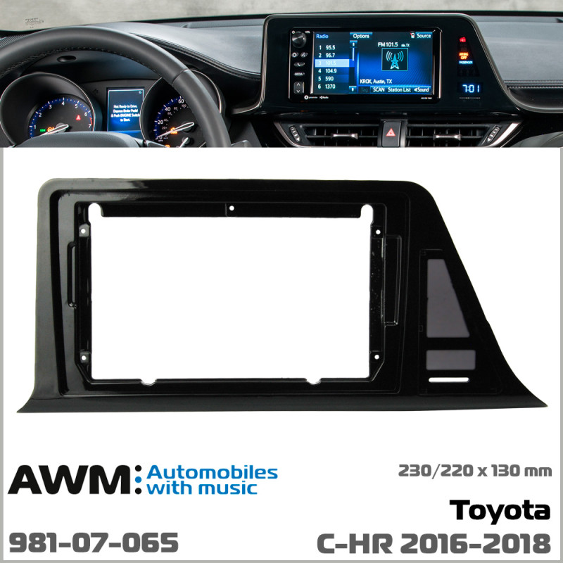 Adapter frame for Toyota C-HR AWM 981-07-065