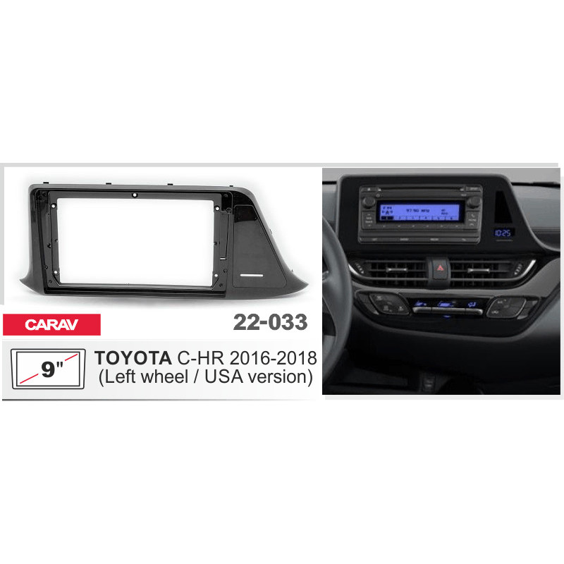 Adapter frame for Toyota C-HR Carav 22-033