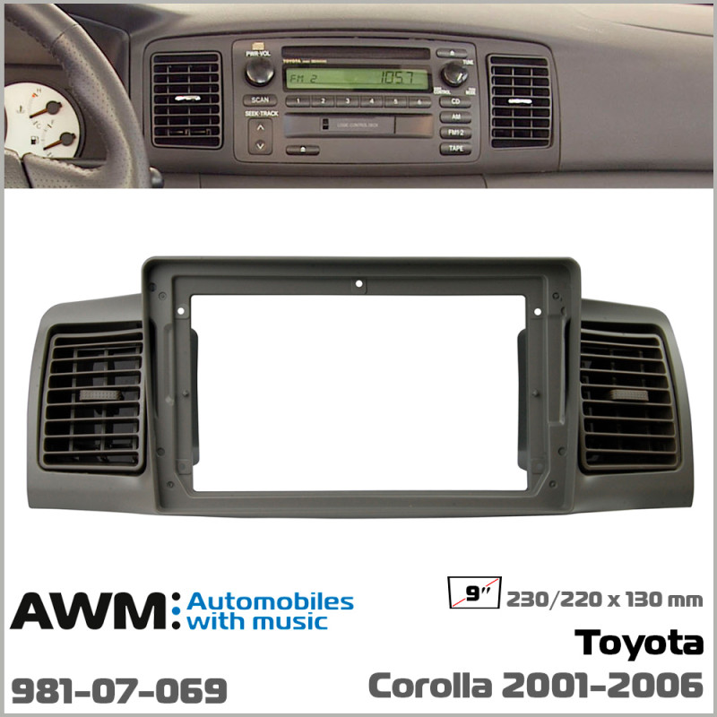Adapter frame for Toyota Corolla AWM 981-07-069