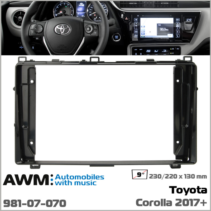 Adapter frame for Toyota Corolla AWM 981-07-070