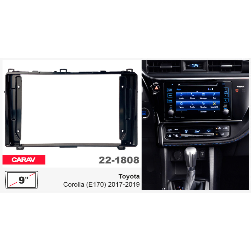 Adapter frame for Toyota Corolla Carav 22-1808