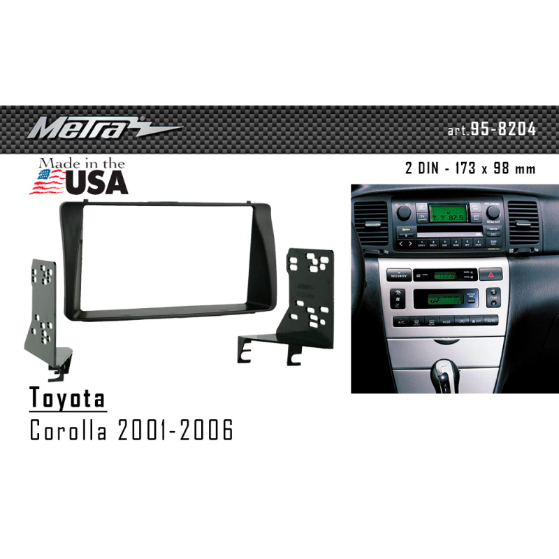 Adapter frame for Toyota Corolla Metra 95-8204