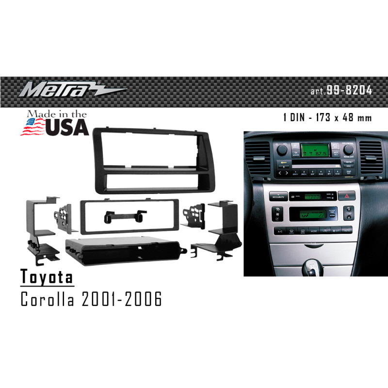 Adapter frame for Toyota Corolla Metra 99-8204