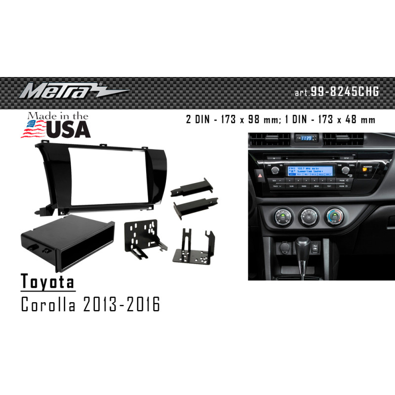 Adapter frame for Toyota Corolla Metra 99-8245CHG