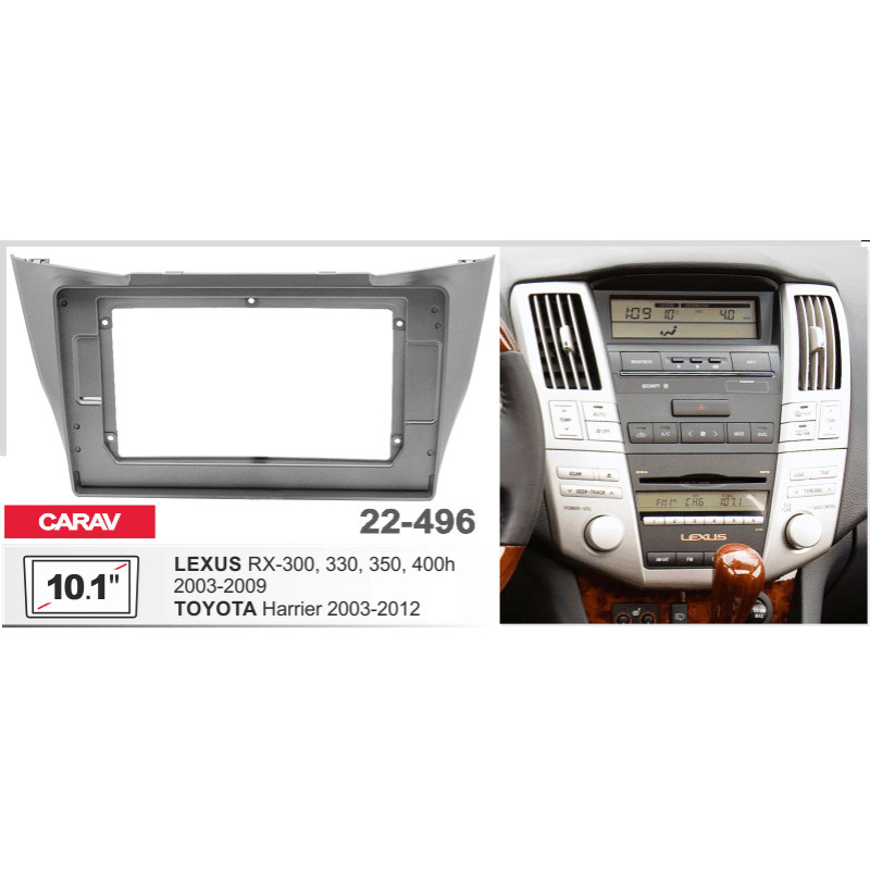Adapter frame for Toyota Harrier, Lexus RX Carav 22-496