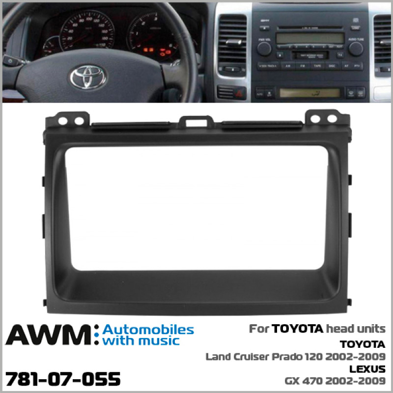 Adapter frame for Toyota Land Cruiser Prado 120, Lexus GX 470 AWM 781-07-055