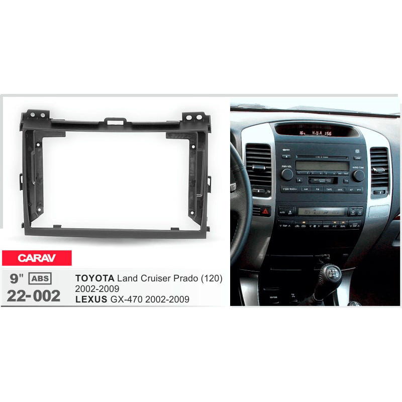 Adapter frame for Toyota Land Cruiser Prado, Lexus GX Carav 22-002