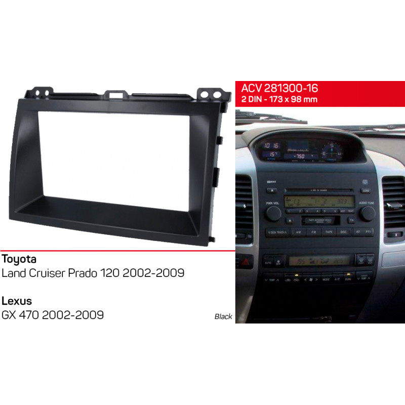 Adapter frame for Toyota LC Prado 120, Lexus GX 470 ACV 281300-16